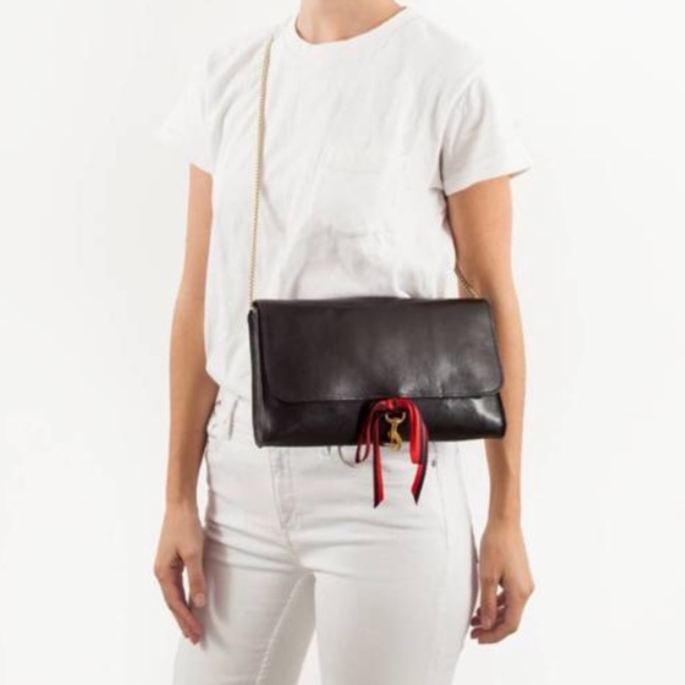 Clare V Frannie Chain Bag in Black